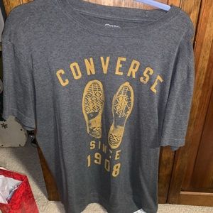 Gray converse women or men t shirt